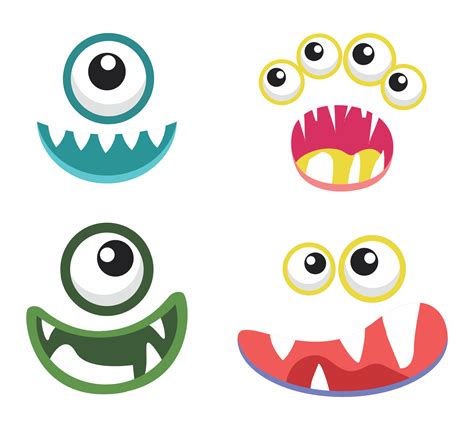 Free Printable Monster Eyes And Mouth | Monster crafts, Monster candy ...