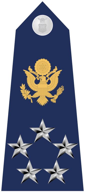 General of the Air Force rank insignia (Shoulder board), U.S. Air Force ...