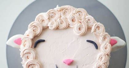 Cakes Decorating: DIY Fluffy Lamb Cake Decorating Tutorial