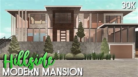 Roblox | Bloxburg: 30k Hillside Modern Mansion (No Large Plot ...