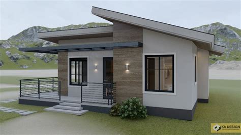 Elegant Contemporary House with a Shed Roof | Pinoy ePlans