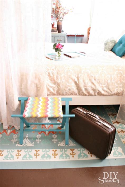 DIY luggage rack and sprucing up the Guest Room - DIY Show Off ™ - DIY ...