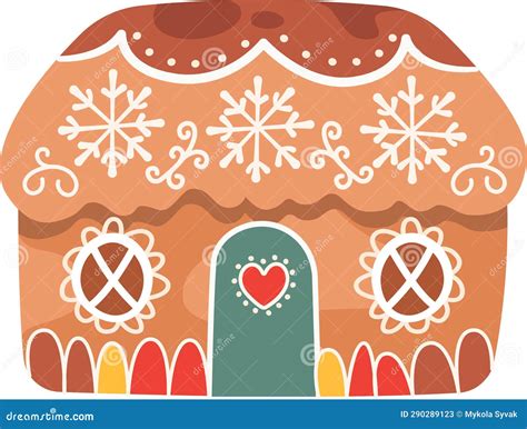 Gingerbread Christmas House Stock Vector - Illustration of sugar ...