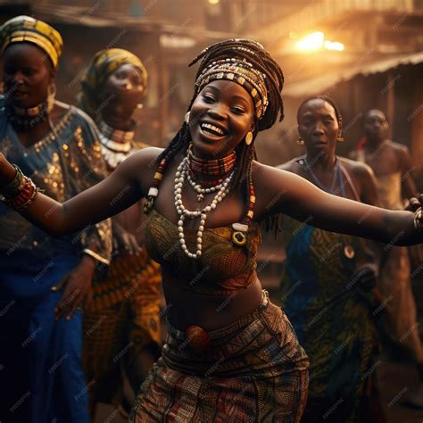 Premium Photo | African girl dancing national dance in african clothes