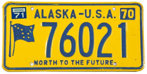 1971 Alaska License Plate | Brandywine General Store