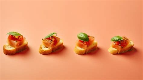 Premium Photo | A minimalist photograph of food placed on a solid color ...