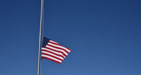 Flag At Half Mast Free Stock Photo - Public Domain Pictures