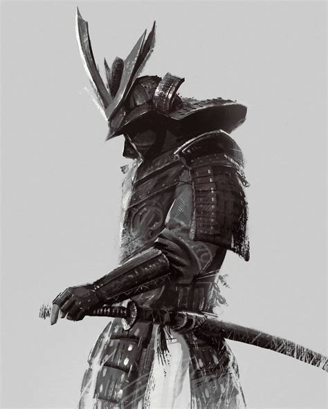 by Johnny Zha Samurai Tattoo, Samurai Drawing, Samurai Artwork, Shogun ...