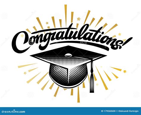 Graduation Vector Class. Congrats Grad Congratulations Graduate Stock ...