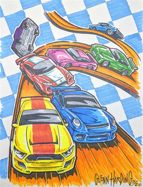 Hot Wheels racers drawn by Me....enjoy. : r/HotWheels