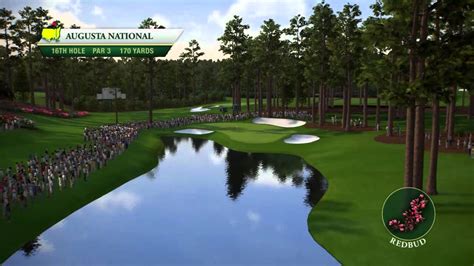 Course Flyover: Augusta National Golf Club's 16th Hole - YouTube