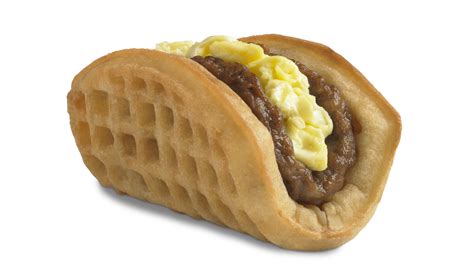 Taco Bell Breakfast Menu Waffle Taco