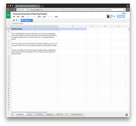 I Built my own Financial Planning Spreadsheet • in|retrospect