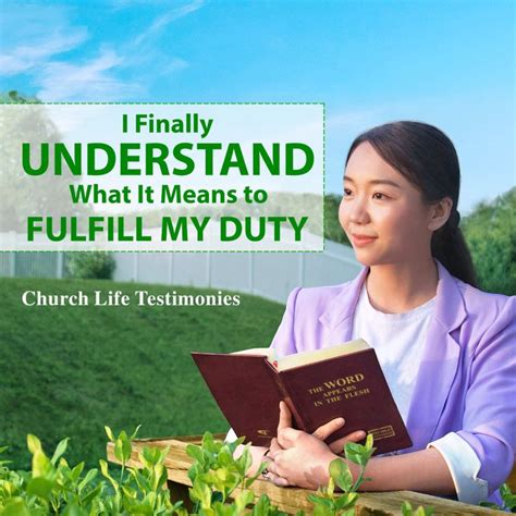 Understanding the Meaning of Fulfilling My Duty