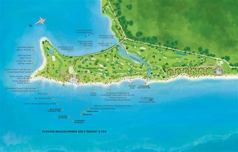 Beachcomber - Resort map | Paradis Beachcomber Golf Resort & Spa ...