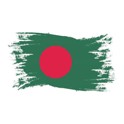 Bangladesh Flag With Watercolor Brush style design vector 3049818 ...