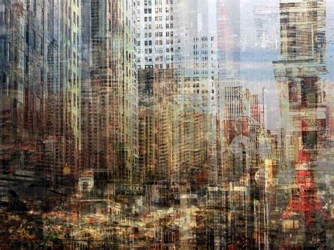 Cityscape, Double exposure, Abstract artwork