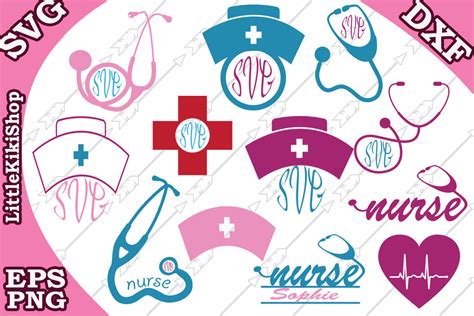 Nurse Svg,NURSE MONOGRAM SVG,Nurse monogram Bundle Svg By ...