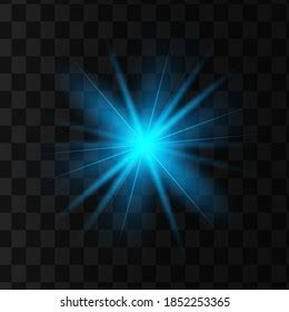 Blue Glowing Light Effect Isolated On Stock Vector (Royalty Free ...