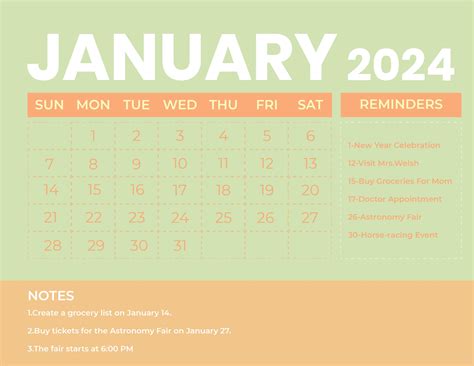 Printable Year 2024 Monthly Calendar in EPS, Illustrator, JPG, Word ...