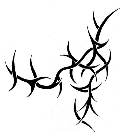 Thorn Vine Drawing at PaintingValley.com | Explore collection of Thorn ...