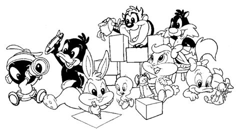 Baby Looney Tunes (Cartoons) – Free Printable Coloring Pages