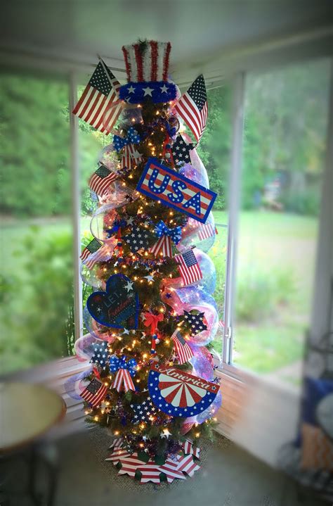 Memorial Day Tree, 4th of July Tree, Patriotic Tree, USA! | Memorial ...