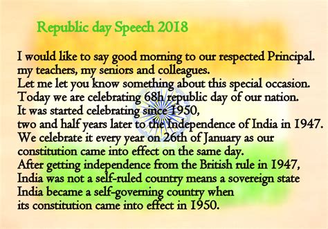 ️ A speech on republic day of india. Republic Day India speech for ...