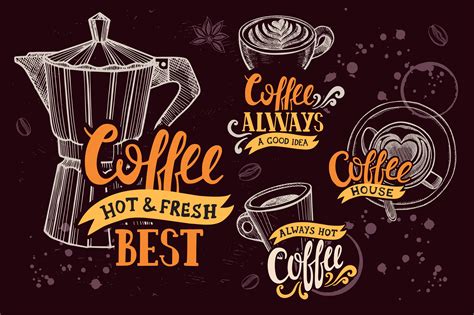 Coffee shop logo illustration | Food Illustrations ~ Creative Market