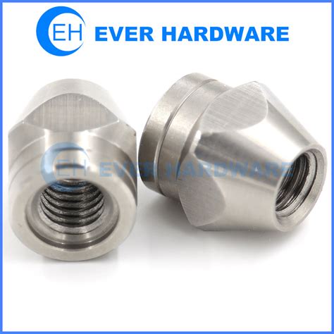 Stainless Nuts Opened End Lug Nut Cone Shaped SS A2 18-8 Round