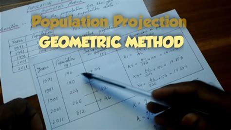 How to calculate Population Projection (Geometric Method ...