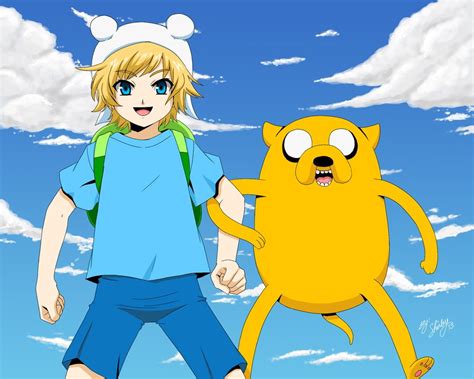 1360x768 resolution | Adventure Time Fin and Jake digital wallpaper ...