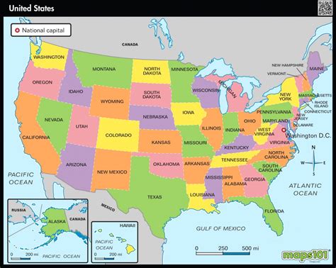 Printable Map Of Usa Showing States - Printable US Maps