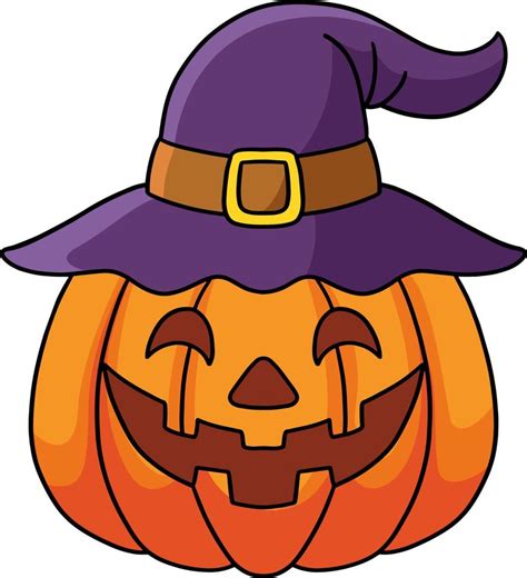 Pumpkin Witch Halloween Cartoon Colored Clipart 8822710 Vector Art at ...