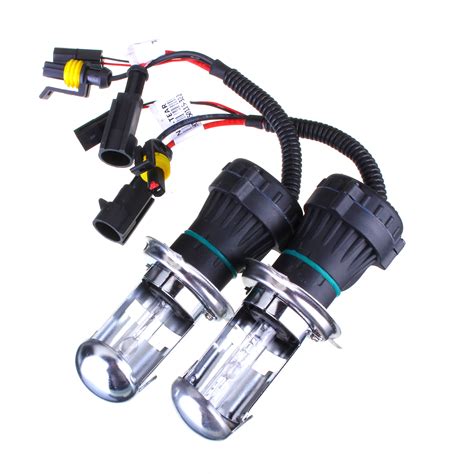 2Pcs 35W H4 HID Car Headlight Bi-xenon Hi/Lo Dual Beam Bulbs 12V 3000K ...