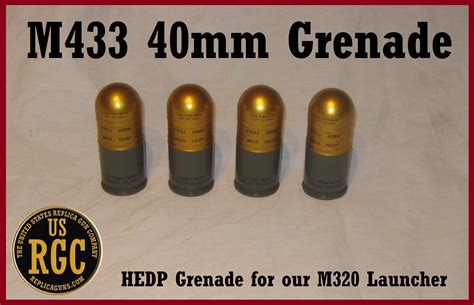 M433 HEDP 40mm Grenade INERT Training Round for 40mm Launchers - The ...