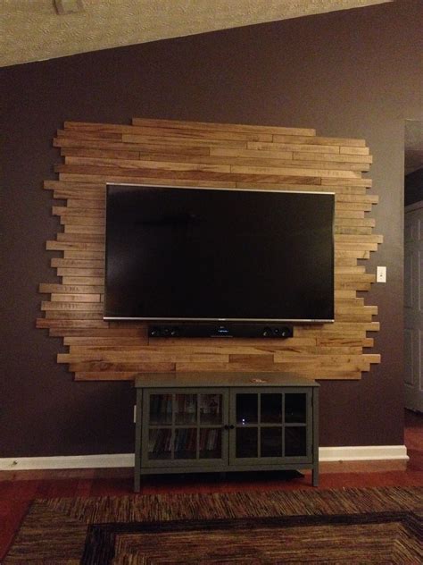 Wood TV Wall | Modern tv wall, Tv wall decor, Tv wall design