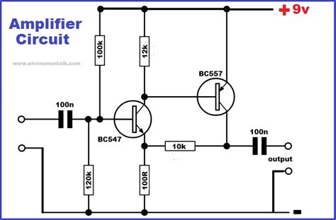 Simple Transistor Amplifier Circuit Diagram