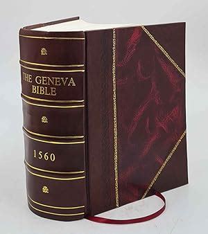 The Geneva Bible 1560 1560 [Leather Bound] by God: New Leather Bound ...