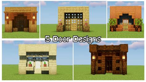 Minecraft Doorway Designs - Design Talk