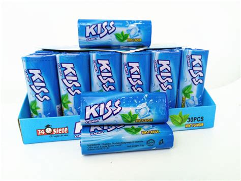 Kiss Colorful Multi Flavours Strong Mint Flavor Compressed Candy ...