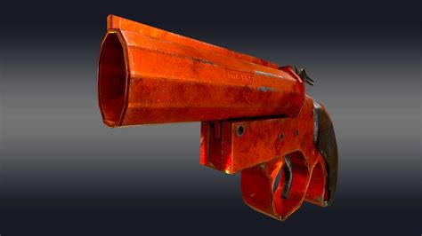 Flare Gun 3D Model - Animatics Asset Store