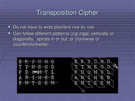 PPT - Transposition Cipher PowerPoint Presentation, free download - ID ...