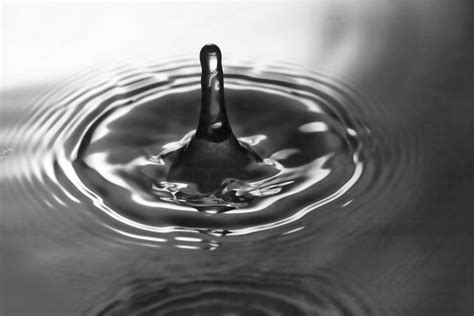 Water Splash in Black and White Photograph by Kathy Clark - Pixels