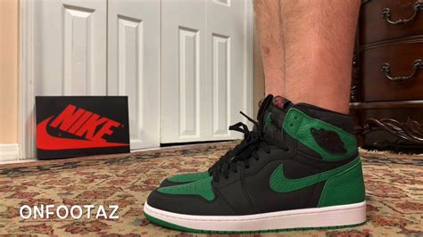 Air Jordan 1 Pine Green 2020 On Foot - YouTube