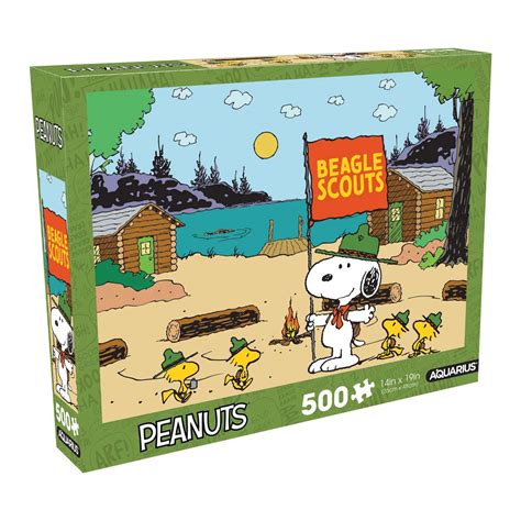 Peanuts Beagle Scouts, 500 Pieces, Aquarius | Puzzle Warehouse