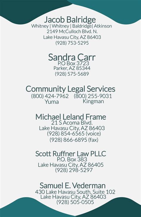 Local Attorneys - LA PAZ COUNTY SUPERIOR COURT CLERK HOMEPAGE