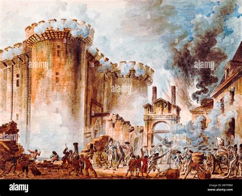 La prise de la Bastille, 1789, révolution française peinture de Jean ...