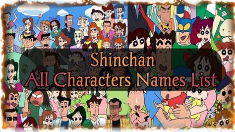 Shinchan All Characters Names List and Details. - YouTube