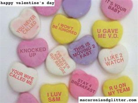 10 Dysfunctional & Funny Valentine Candy Heart sayings we need for ...